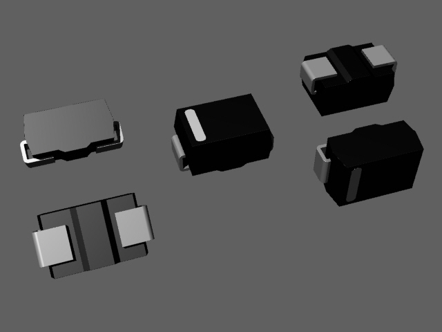 用于二极管、齐纳二极管或transzorb的SMD封装SMA -DO-214AC